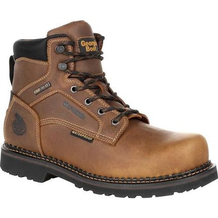 Georgia Boot Men's Met-Guard Waterproof Work Boot, 14 W, Steel Toe, Brown, GB00322 GB00322